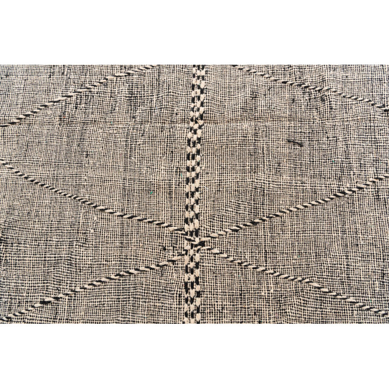 Tapis noir et blanc Odea