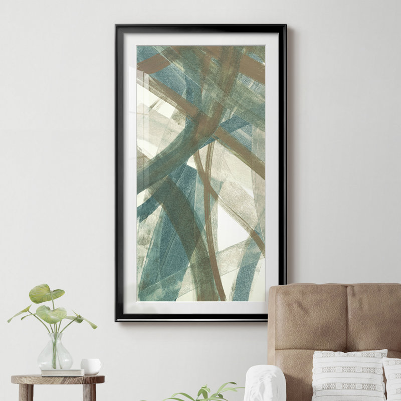 Intertwined I - cadre photo, reproduction d'art, H 14,5 po x l 26,5 po x P 1,5 po, Papier encadré noir