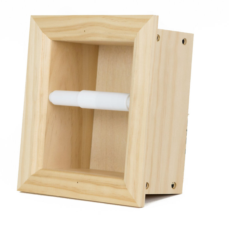 Porte-papier hygiénique encastré Tracy, Naturel