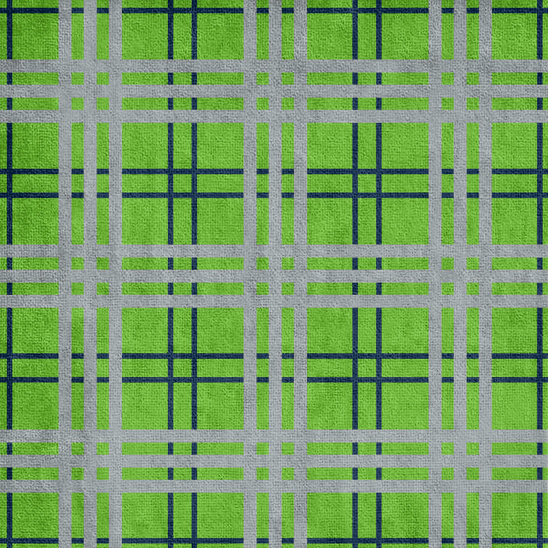 Serviette de plage de luxe Seattle football, Mélange polyester-coton, Vert action / bleu marine collège / gris loup