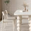 Creamy White Casual Comfort Dining Chairs