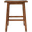 Tabouret à hauteur de comptoir en noyer - rustique