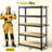 31.5"w Heavy-duty Steel Storage Shelving Unit With Rolled Edges, Adjustable Garage Shelving Unit For Garage, Basement, Pantry, Kitchen-1482790602