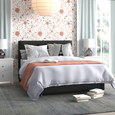 Daralynn Vegan Leather Platform Storage Bed