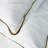  Luxury Goose Feather Bed Pillow with Brown Piping & Diamond Quilting - Hypoallergenic 100% Polyester Shell-2030316309-2144645970