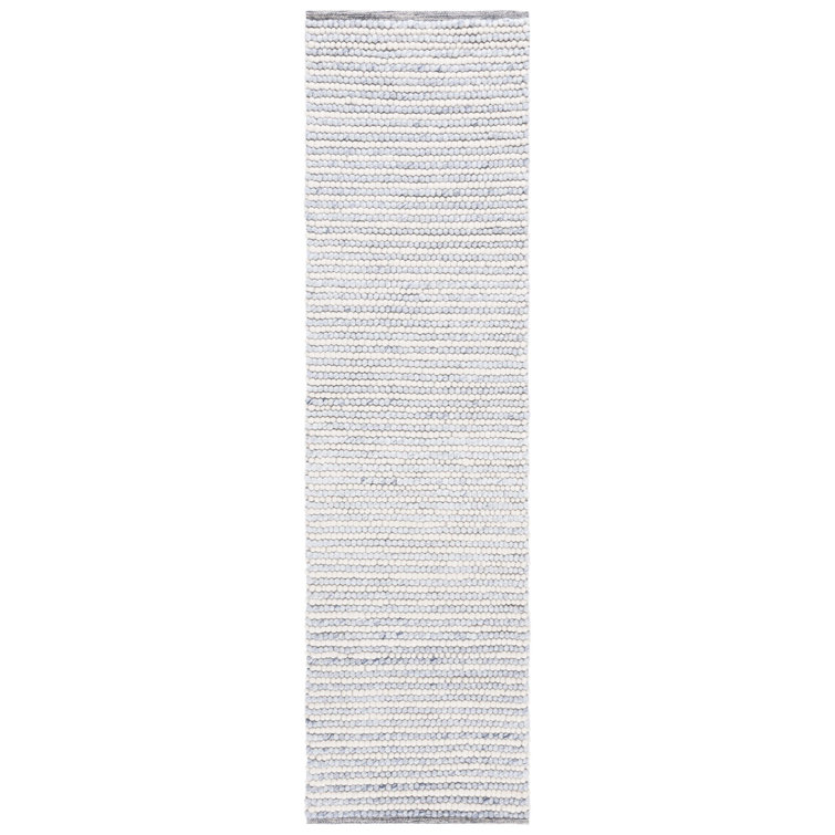 Cleodora Dots Handmade Area Rug in Ivory/Blue