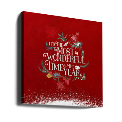 "Most Wonderful Time", art mural sur toile tendue