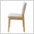 Upholstered Stackable Dining Chairs Set of 2 - Linen Fabric Seat & Backrest, Solid Wood Frame, Rustic Kitchen Chairs for Dining Room, Living Room, Natural-810403406-810403393