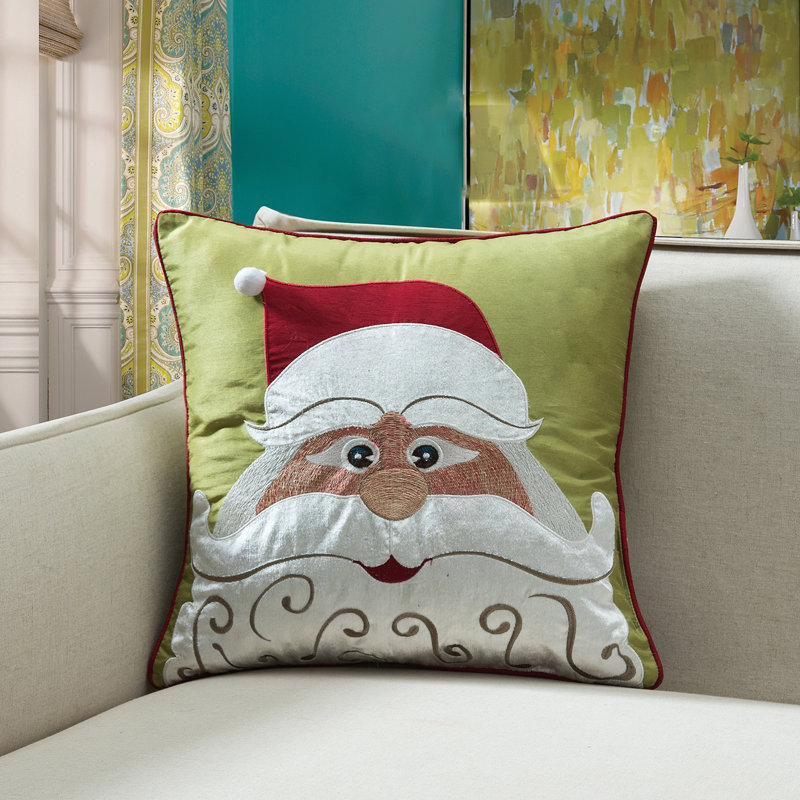  Santa Face Throw Pillow