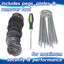 Harbour Housewares 50gsm Weed Control Fabric Set with Pegs & Plates - 3M x 10M (3 Rolls)