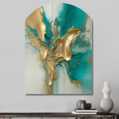 Leamington - Abstract Marble Arch Shape Irregular Metal Wall Decor