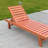 Outdoor Solid Wood Recliner Pool Leisure Beach Outdoor Wood Chaise Lounge