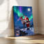 Père Noël renne sur toile-926923912