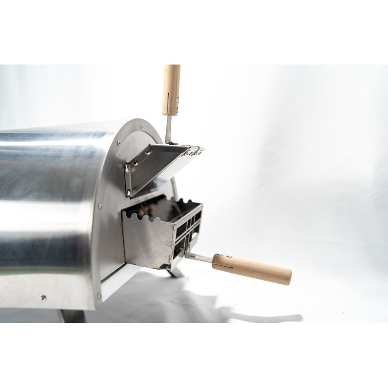 Belfry Kitchen Penkridge Stainless Steel Countertop Wood-Burning Pizza Oven