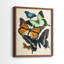 «Collage Butterflies I-Premium», reproduction encadrée prête à accrocher - aucun clou requis - aucun clou requis-171790336-171790339