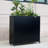40" x 36" x 12" Rolling Metal Indoor/Outdoor Planter Box with Lockable Wheels – Modern Powder-Coated Steel Design for Patio, Garden & Entryway