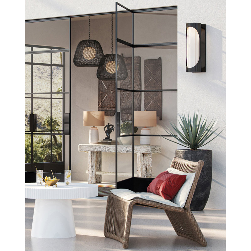 Swale Small Outdoor Wall Sconce, 27" H x 8.75" W x 10" D