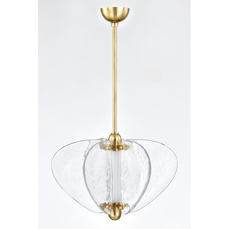 Luminaire suspendu 1 lumière à DEL Freya, H 14 po x l 20,25 po x P 20,25 po