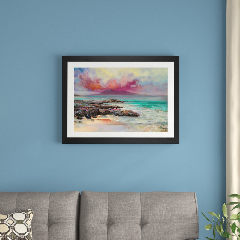 «Harris Rocks», reproduction de photo, H 16 po x l 24 po x P 1 po, Papier encadré noir