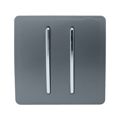 Trendi Switch 2 Gang 1 or 2 way Rocker Light Switch