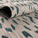 Teal Samburu Indoor/Outdoor Safari Rug