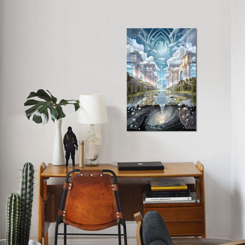 «Genesis II», impression sur toile, H 26 po x l 18 po x P 1,5 po, Toile tendue, Pas de tapis