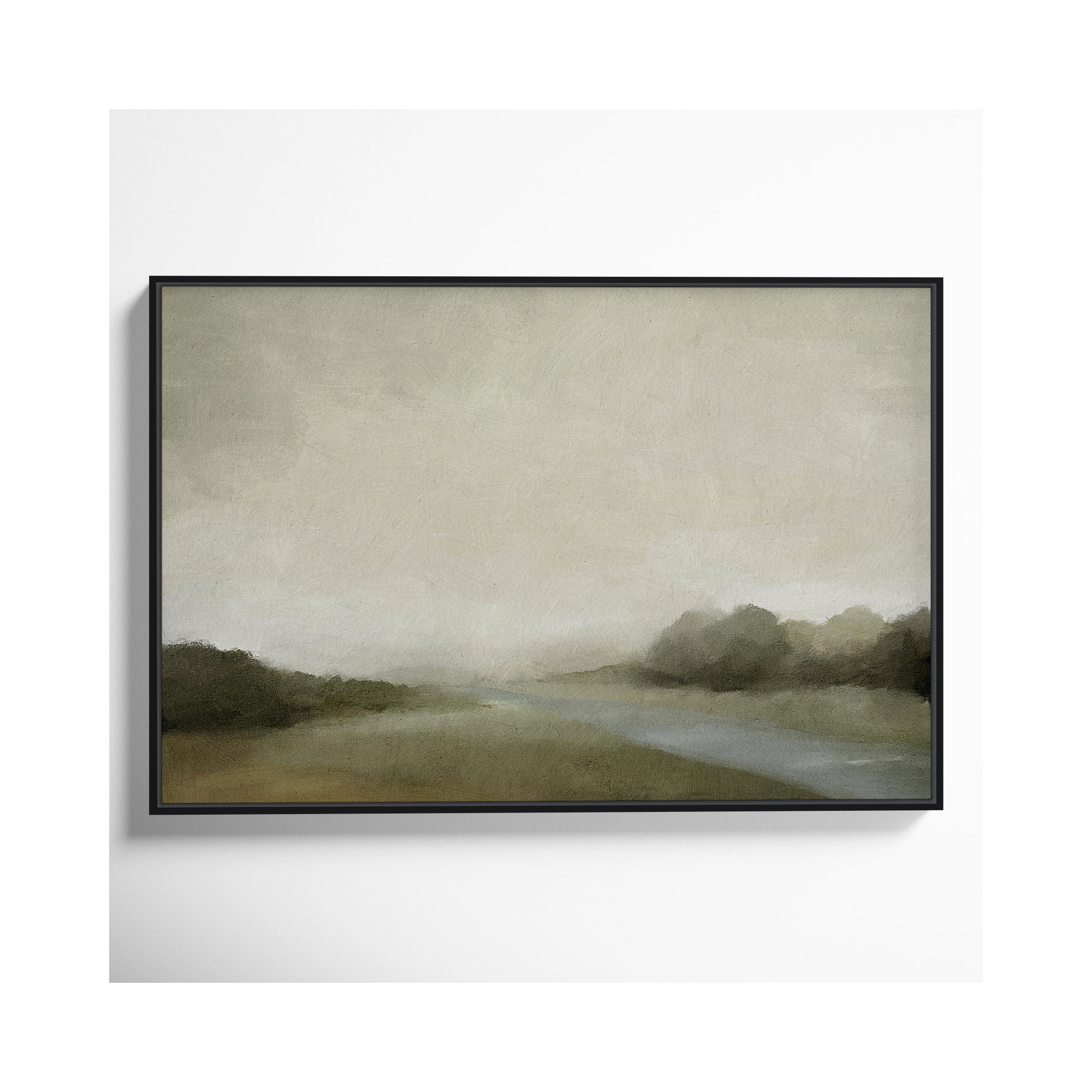 Lovers Creek, 25.5" H x 37.5" W, Black