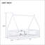Lit simple en forme de tente-1955958566