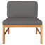 Chaise de patio en teck avec coussins-1840804830