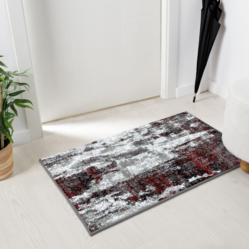 Elkmont Abstract Indoor Rug, Rectangle 2' x 3'