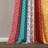 Boho Patch Polyester Semi Sheer Curtain Pair-879505808