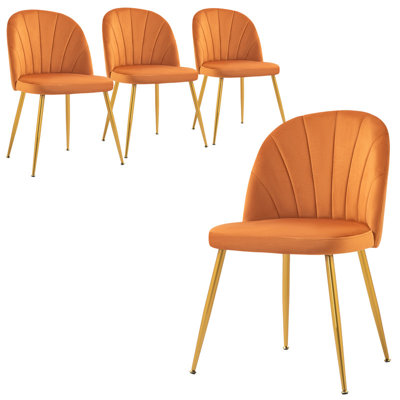 Velvet Upholstered Stacking Side Chair by Everly Quinn