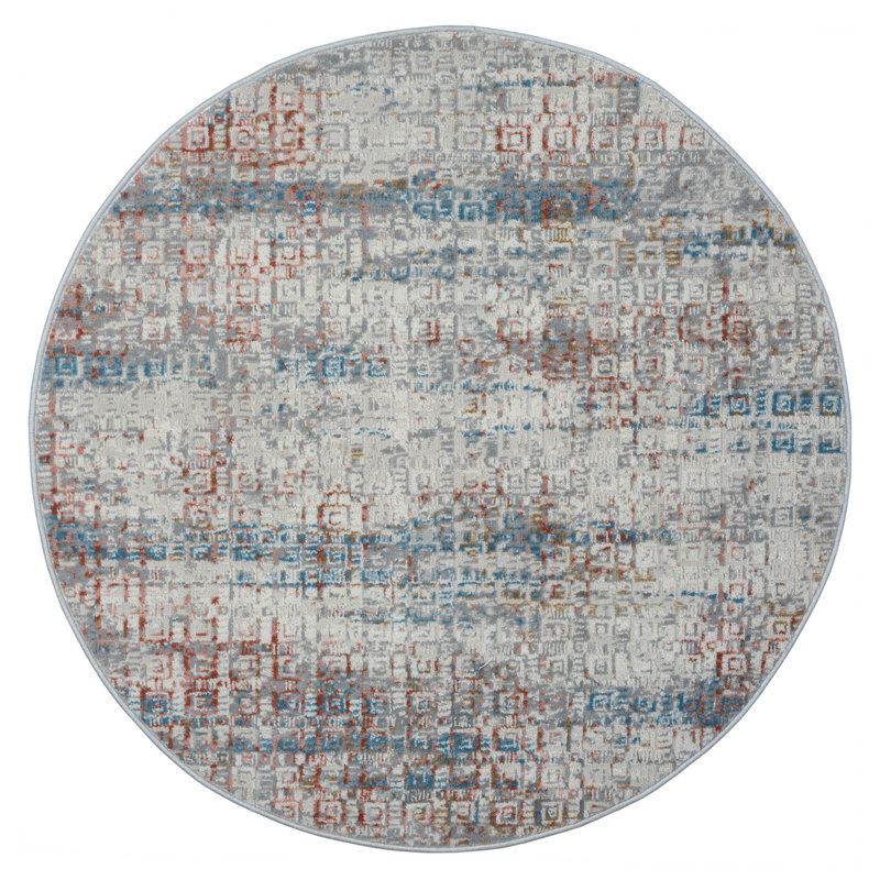 Lily beige Rug, Round 120cm
