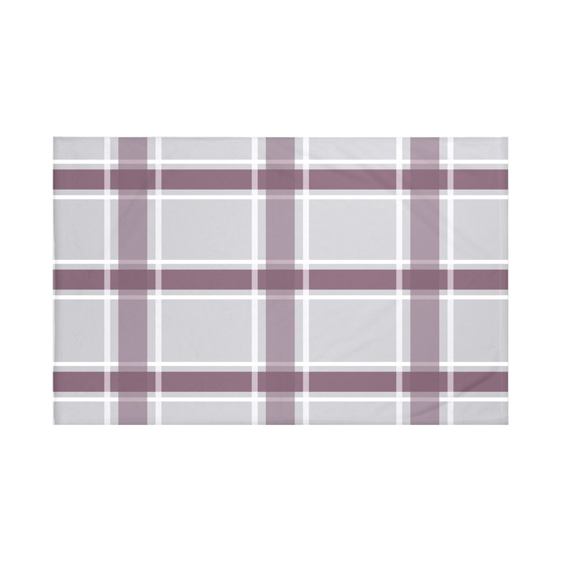 Couverture en molleton Criss Cross, L 60 po x l 50 po, Bordeaux (gris / mauve)