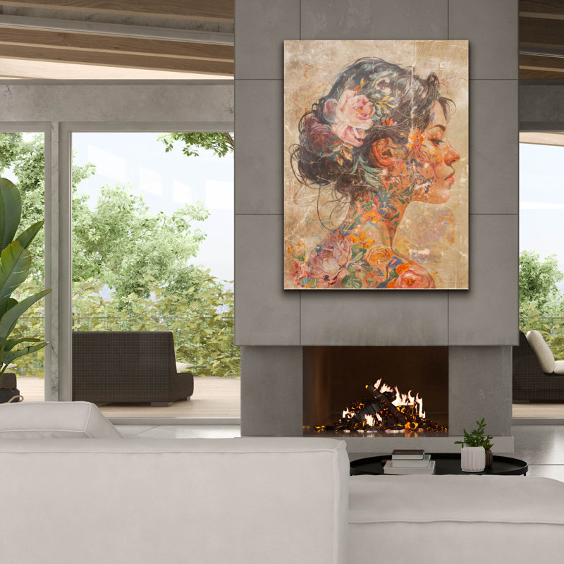 Art mural sur toile Winston Porter «Timeless Geisha» par Svetlana Aleynikova, H 54 po x l 40 po