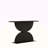 Semi-circles Console Table With Led Light And 3d Hammer-shaped Texture