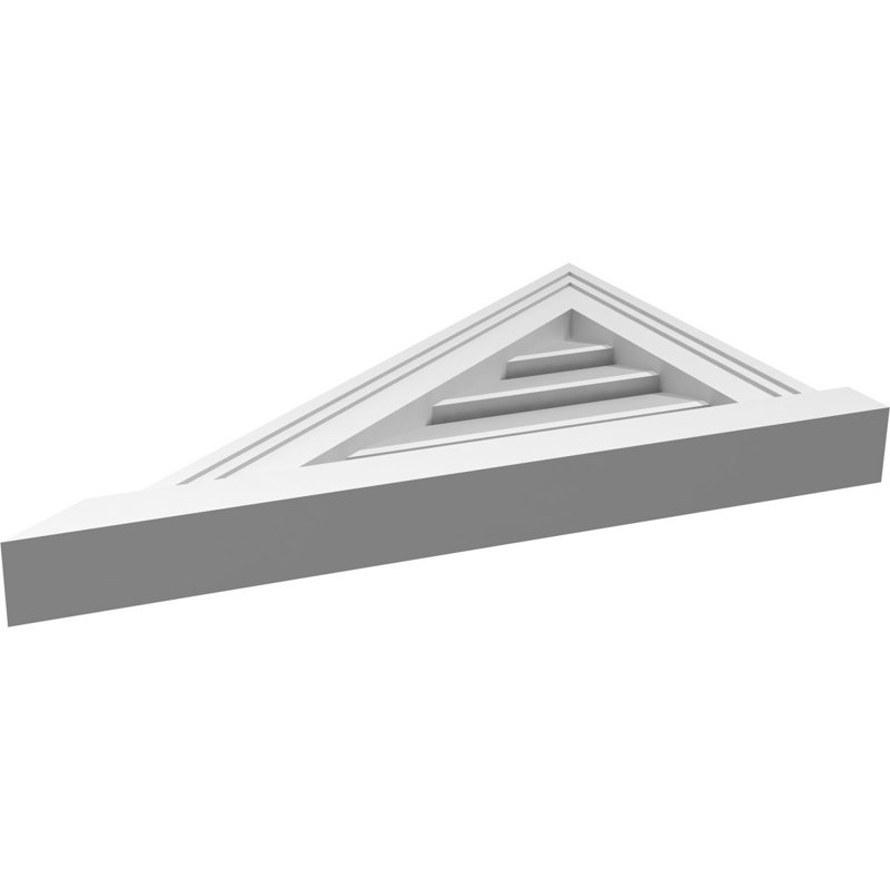 Pivot en uréthane fonctionnel triangulaire à montage en surface à gauche, apprêté, H 16,5 po x l 22 po x P 2 po