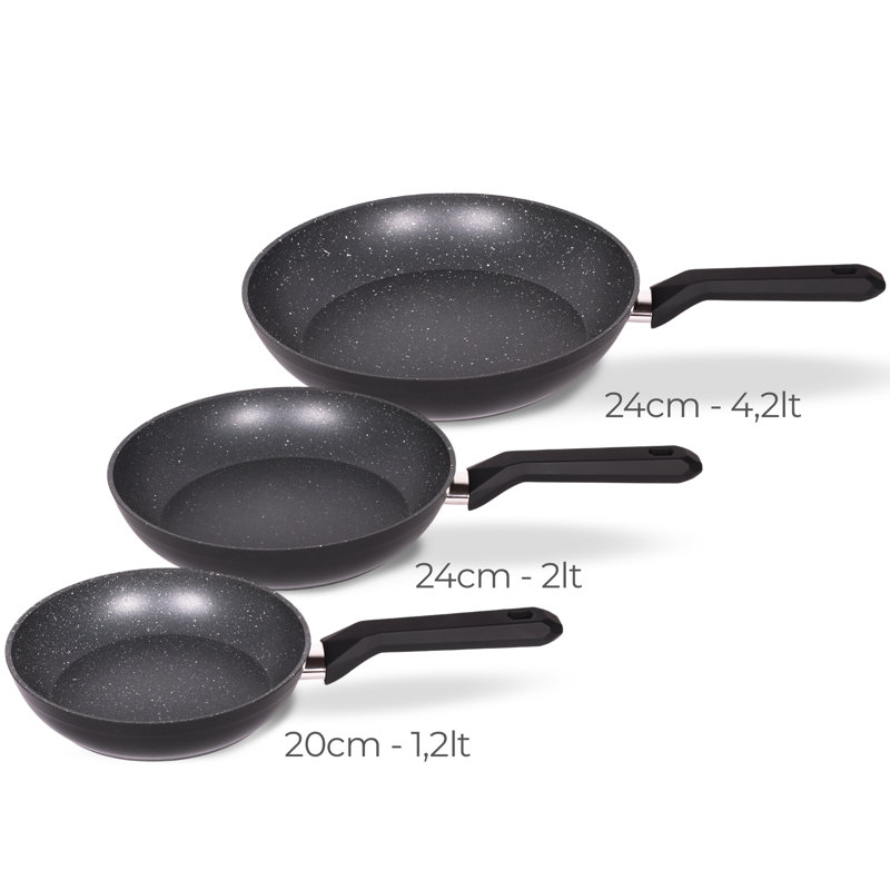 Ensemble de 3 casseroles en granite Serenk excellence