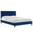Modway Yasmine Channel Tufted Performance Velvet Platform Bed-1404708106-1404708110