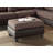 Sectional Sofa Chocolate Polyfiber Cushion Tufted Reversible 3Pc Sectional Sofa