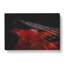 Cherry Red Bass Guitar - Wrapped Canvas Print-61848500