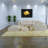 Versatile Cloud Sofas, White Fabric, Spacious Design For Home And Office