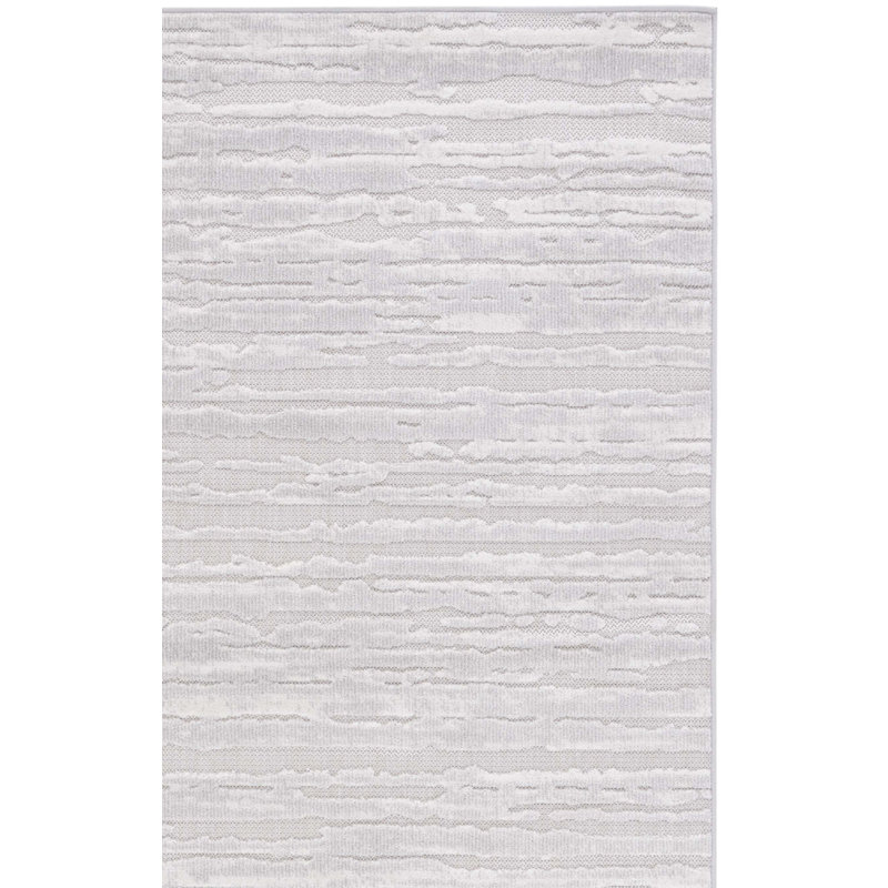 Tapis intérieur / extérieur gris / ivoire Olivarez 506, Carré 6 pi 7 po