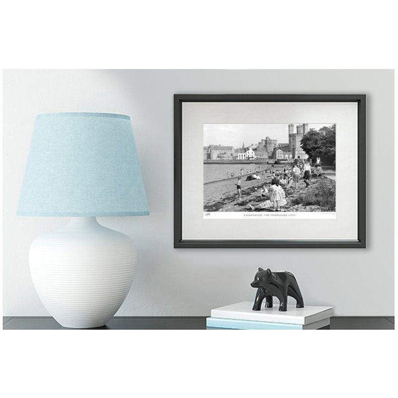 Caernarfon, The Promenade C1955 - Single Picture Frame Print, 40cm H x 50cm W x 2.3cm D