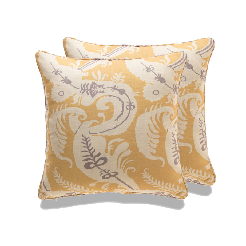 Housse et insert de coussin décoratif Vienna - ensemble de 2, Jaune