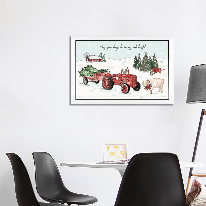 Holiday On The Farm I - Farmy And Bright by Anne Tavoletti - Floater Frame Print on Canvas, 66.04 cm H x 45.72 cm W