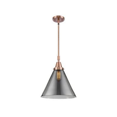 Luminaire suspendu conique 1 lumière Ashwath