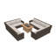 Ensemble de canapé modulaire 5 pièces avec coussins