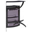 Bar à domicile à 2 niveaux en métal noir avec tablettes de rangement 33,5 x 21 x 41,5 po