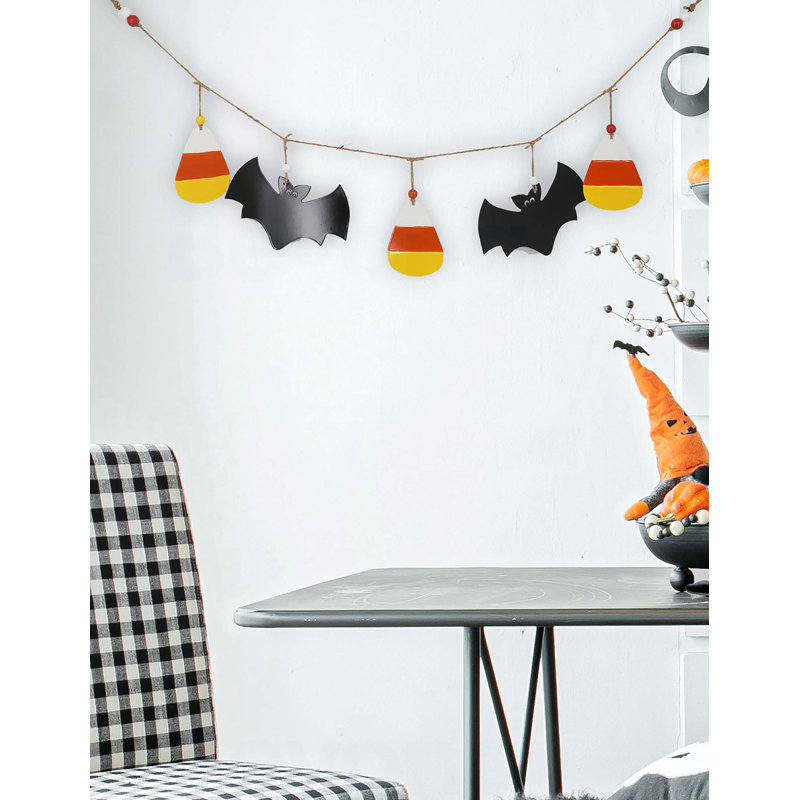 Ensemble de 2 guirlandes d'Halloween pour fêtes 47,5 x 7 po